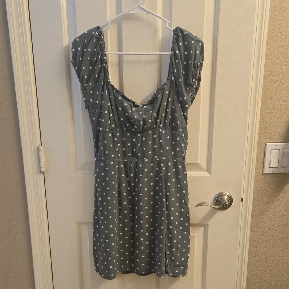 Aeropostale Polka Dot Cap Sleeve Dress Sz M